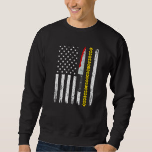Sudadera Crimen Real Bandera Americana Patriótico Murderino