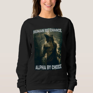 Sudadera Cringe a Alpha Wolf Cringy Werewolf Meme Funny Cri