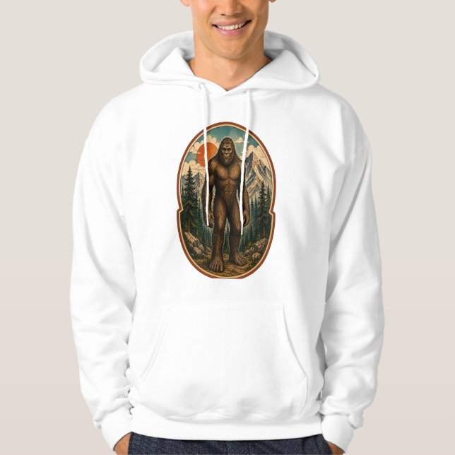 Sudadera Cripta de Acuarela del Guardián de la Montaña Bigf (Anverso)