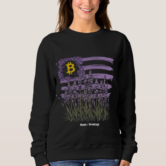 Sudadera Cripta divertida de la revolución BTC de Bitcoin d (Anverso)