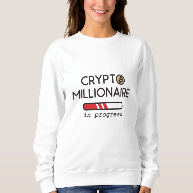 Sudadera Cripto Millionaire en curso (Anverso)