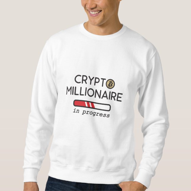 Sudadera Cripto Millionaire en curso (Anverso)