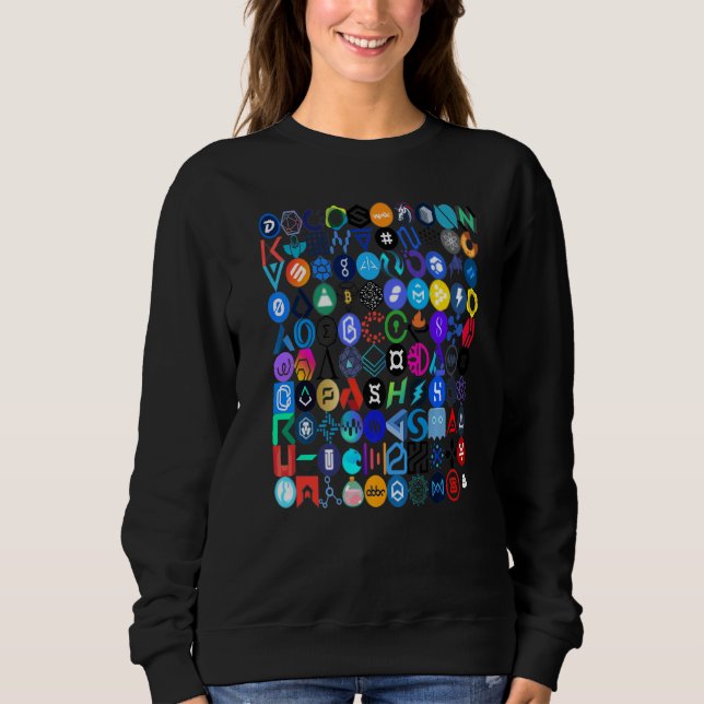 Sudadera Criptocoina criptodivisa de Blockchain (Anverso)