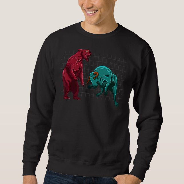 Sudadera Criptodivisa de análisis de gráfico criptográfico  (Anverso)