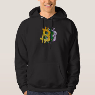 Sudadera Criptodivisa Vidrio Verde Amarillo Lilac Bi