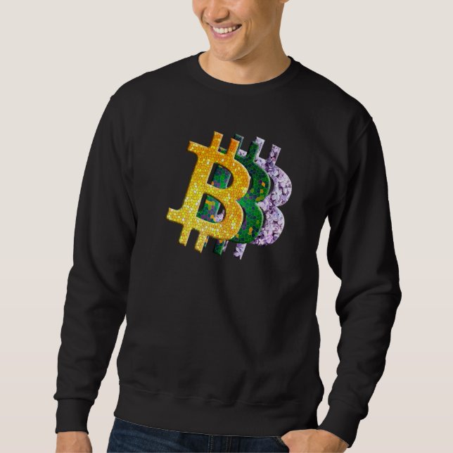 Sudadera Criptodivisa Vidrio Verde Amarillo Lilac Bi (Anverso)