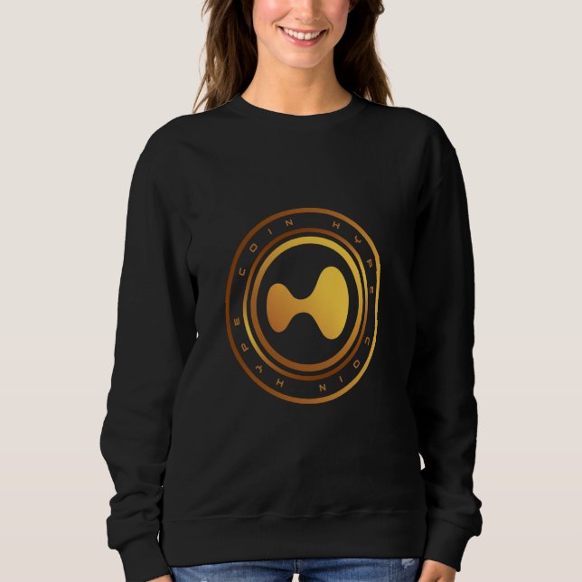 Sudadera criptomoneda HYPE moneda digital Hyperliquid Block (Anverso)