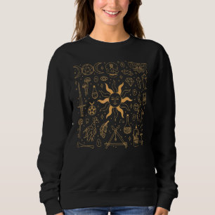 Sudadera Cristal de Luna del Sol Celestial Místico