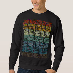 Sudadera Cristales Riñeron Jeans Y Jesús Lash Artista Eyela