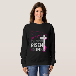 Sudadera Cristiana de Pascua "canta al Rey Sucio"