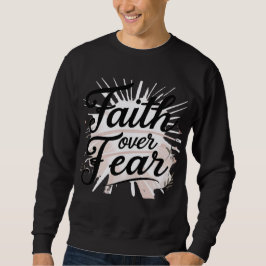 Sudadera cristiana para hombre – “Fe sobre Miedo
