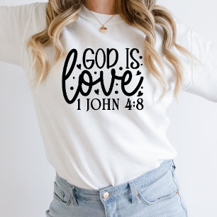 Sudadera cristiana para las mujeres Dios es amor