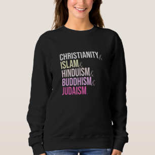 Sudadera Cristianismo Islam Hinduismo Budismo Judaísmo