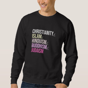 Sudadera Cristianismo Islam Hinduismo Budismo Judaísmo