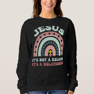 Sudadera Cristiano arcoiris Jesús es una religión