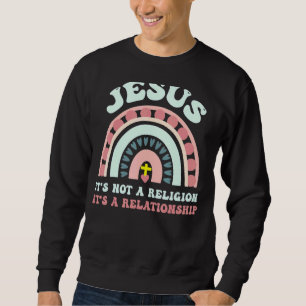 Sudadera Cristiano arcoiris Jesús es una religión