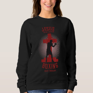 Sudadera Cristiano Jesús Es Mi Salvador El Boxeo Es Mi Tera