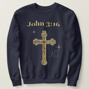 Sudadera cristiano Juan 3:16 