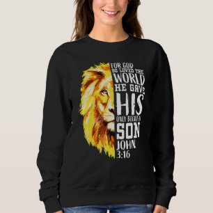Sudadera Cristiano Para Los Hombres León De Judá Dios Gráfi