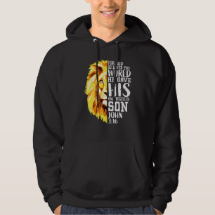 Sudadera Cristiano Para Los Hombres León De Judá Dios Gráfi