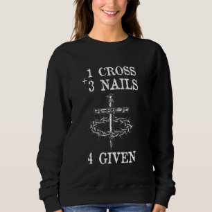 Sudadera Cristiano Una Cruz Tres Niñas Cuatro Dados Jesús C