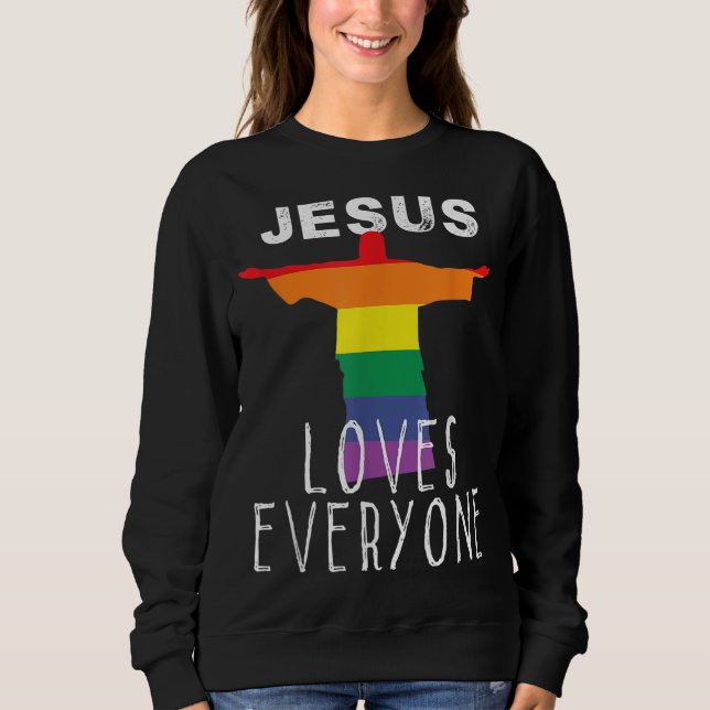 Sudadera Cristianos que apoyan los derechos de los homosexu (Anverso)