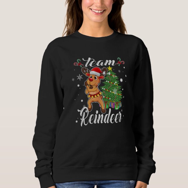 Sudadera Cristmas Team Reindeer (Anverso)