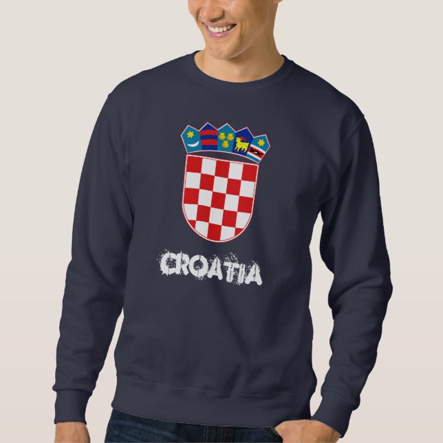 Sudadera Croacia con escudo de armas (Anverso)