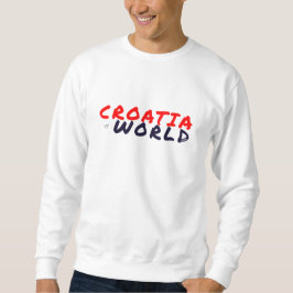 Sudadera CROACIAvsWORLD + .COM Blanco