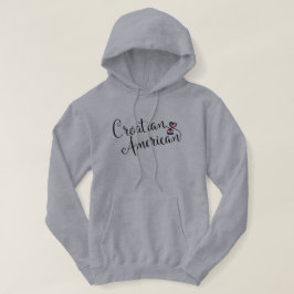 Sudadera Croata-Americana atrapada corazón Hoodie