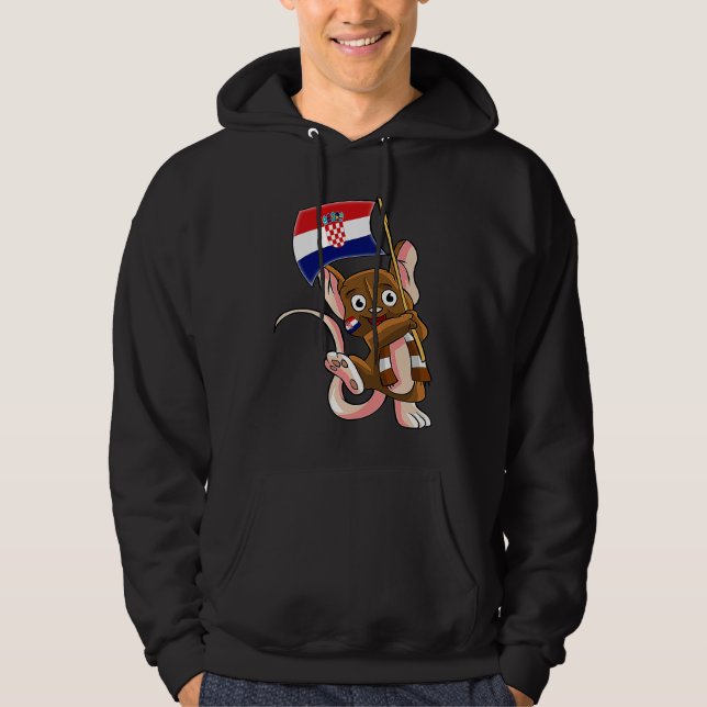 Sudadera Croatia Fan Mouse (Anverso)