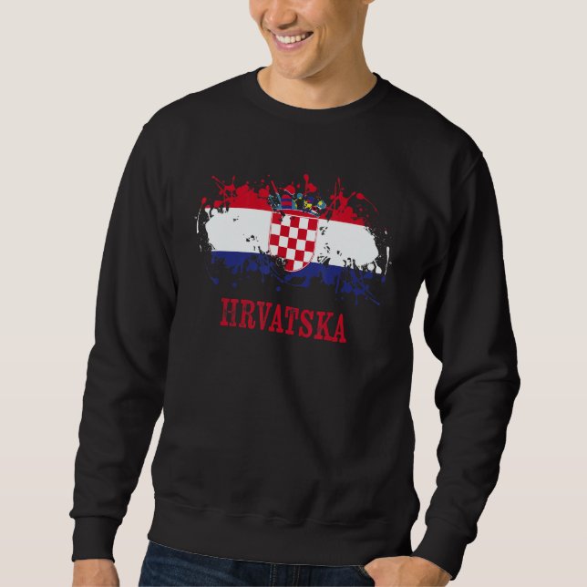 Sudadera Croatian enthusiasts for Hrvatska and Croatia (Anverso)