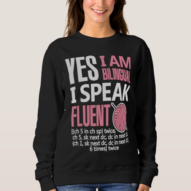 Sudadera Croche Bilingual Crocheting Needlecraft  Sewing (Anverso)