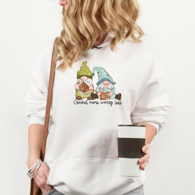 Sudadera Crochet More Worldwide less Hoodie with Cute Gnome (Subido por el creador)