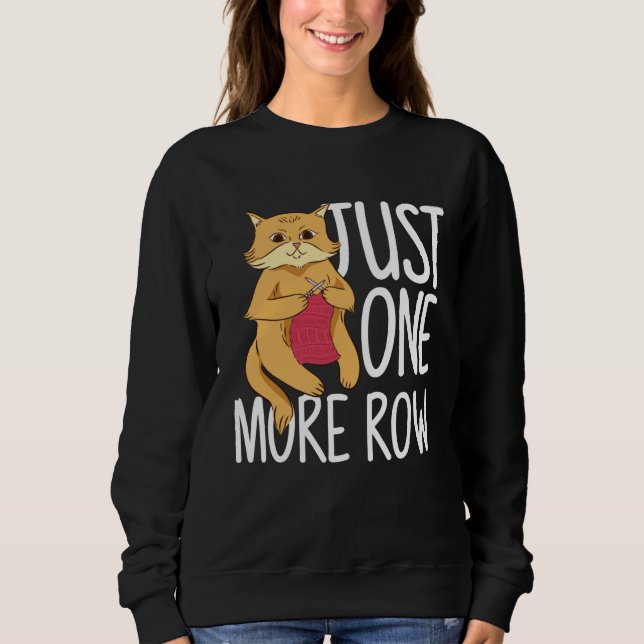 Sudadera Crocheting Knitting Cat (Anverso)