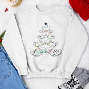 Sudadera Crocin alrededor de las luces navideñas de árbol n