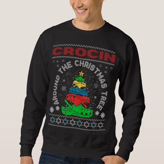 Sudadera Crocin alrededor del árbol de Navidad (Anverso)