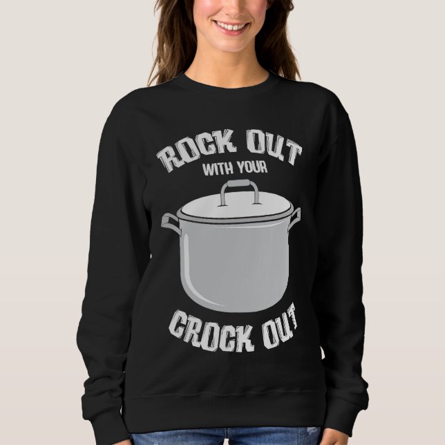 Sudadera crock pot text  pressure cooker  cooking fun (Anverso)