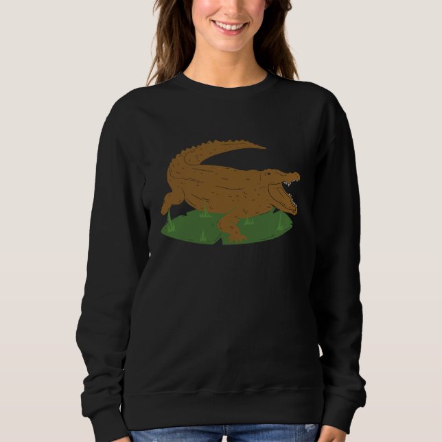 Sudadera crocodile alligator reptile animals  2 (Anverso)