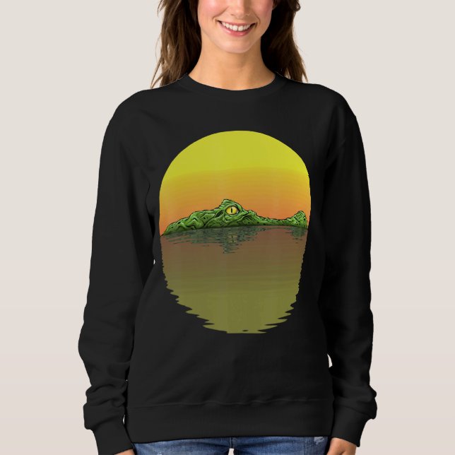 Sudadera Crocodile Water Alligator Reptile Animal (Anverso)