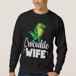 Sudadera Crocodile Wife Alligator Reptile Animal