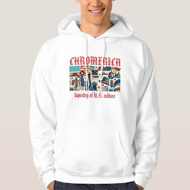 Sudadera Cromerica - Tapiz de la cultura gráfica de Estados (Anverso)