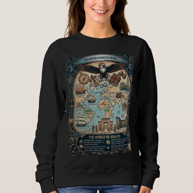 Sudadera Crónicas de Exploración Global (Anverso)