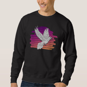 Sudadera Cronómetro de paloma animal Dove Bird Retro Pigeon