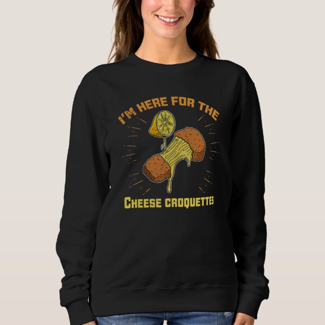 Sudadera Croquetas de queso Croquetas Comida rápida Receta  (Anverso)