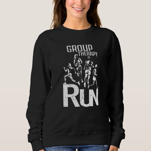 Sudadera Cross Country - Fun Group Therapy Running, Running (Anverso)