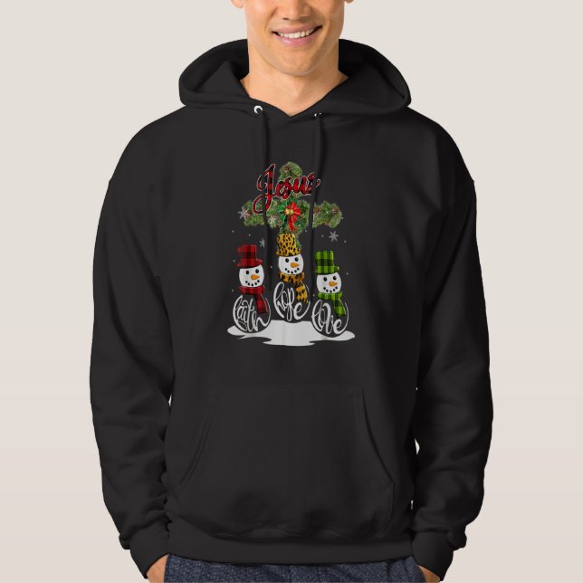 Sudadera Cross Js Merry Christmas Snowman Divertidas Navida (Anverso)