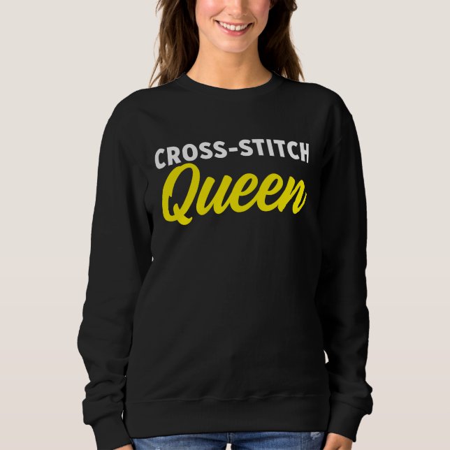 Sudadera Cross Stitch Cross Stitching Craft (Anverso)