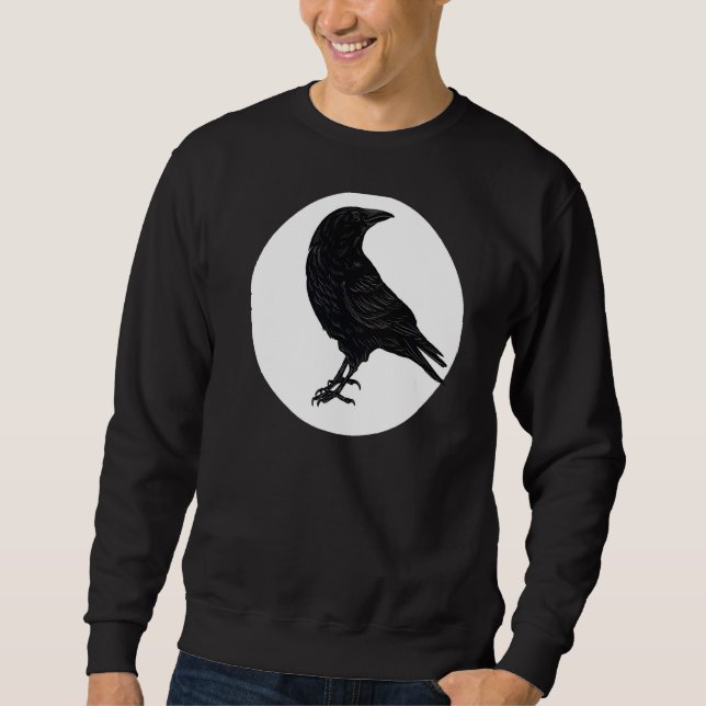 Sudadera Crow Birds Blackbird Silhouette Bird (Anverso)