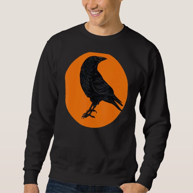 Sudadera Crow Birds Sunset Silhouette Bird (Anverso)